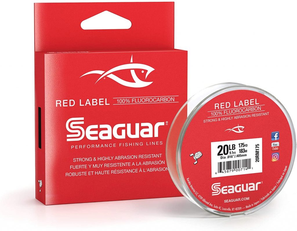 Seaguar Red Label 100% Fluorocarbon 200 Yard Fishing Line