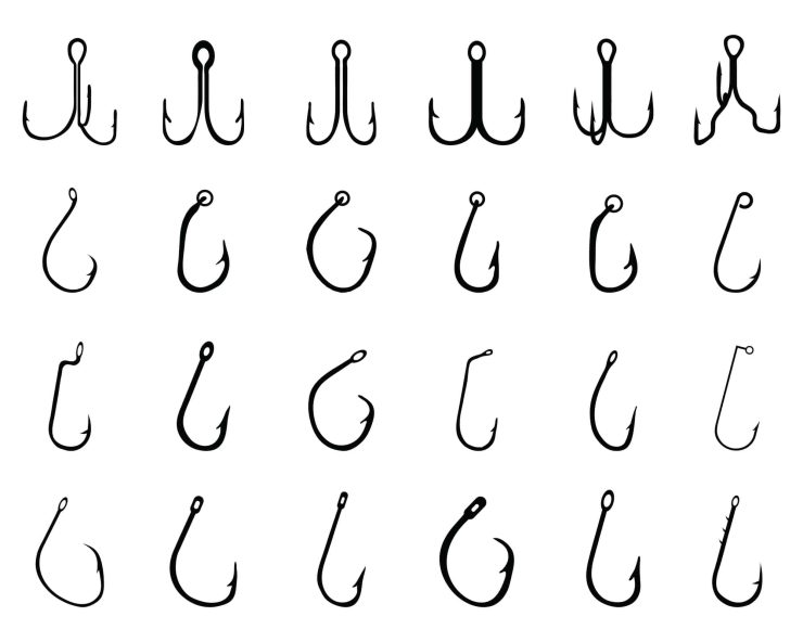 type of fishing hooks